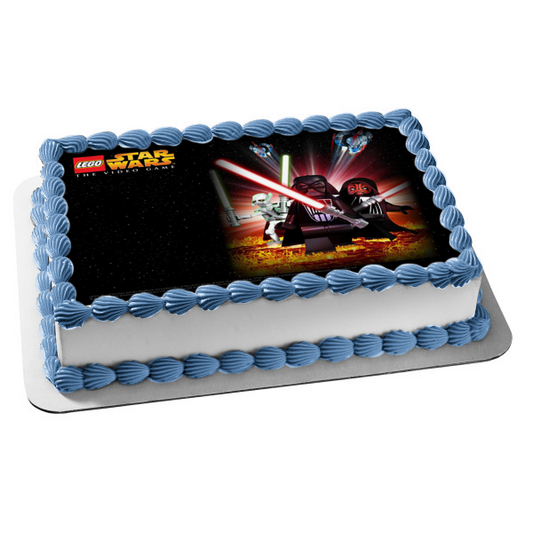 LEGO Star Wars the Video Game Cover Edible Cake Topper Image ABPID08296