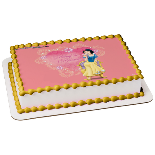 Disney Princess Snow White Ready to Sparkle Edible Cake Topper Image ABPID08300
