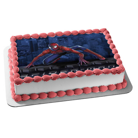 Marvel the Amazing Spider-Man Edible Cake Topper Image ABPID08305