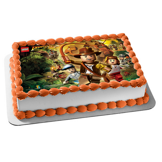 LEGO Indiana Jones Mola Ram Satipo Jock Marion Imagen comestible para decoración de tarta ABPID08310 