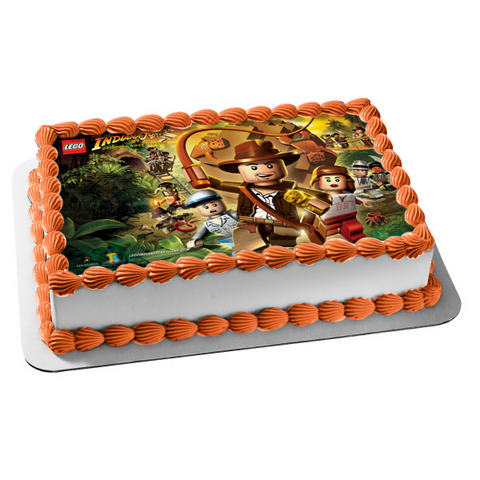 LEGO Indiana Jones Mola Ram Satipo Jock Marion Edible Cake Topper Image ABPID08310