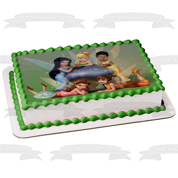 Disney Tinkerbell Vidia Silvermist Iridessa Fawn Edible Cake Topper Image ABPID08315