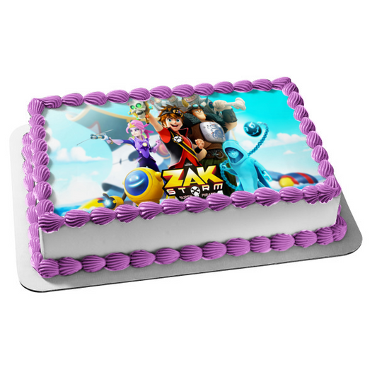 Zak Storm Super Pirate Calabrass Cece Clovis Caramba Edible Cake Topper Image ABPID08682