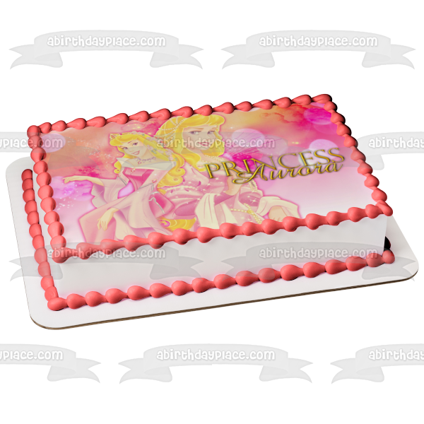 Disney Princess Aurora Sleeping Beauty Edible Cake Topper Image ABPID08336