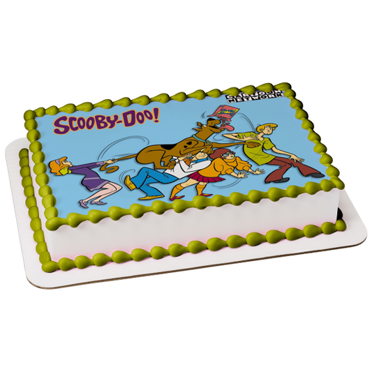 Scooby-Doo Shaggy Velma Fred Daphne Scooby Snacks Edible Cake Topper Image ABPID08341