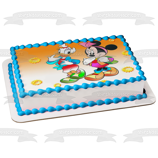 Disney Minnie Mouse Daisy Duck Edible Cake Topper Image ABPID08394