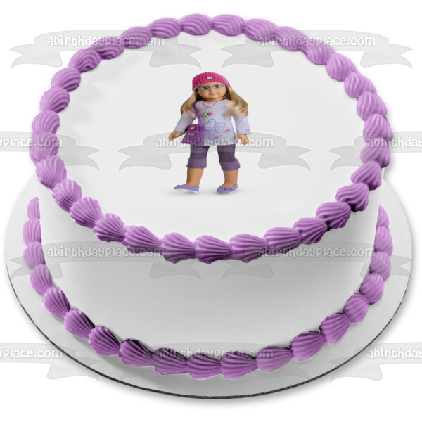 American Girl Edible Cake Topper Image ABPID08395