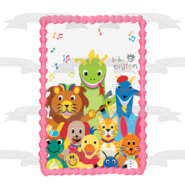 Baby Einstein Animals Music Paintbrush Edible Cake Topper Image ABPID09049