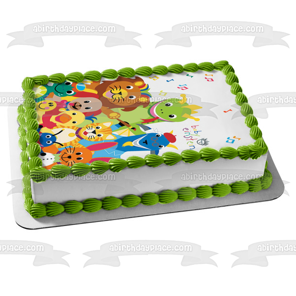 Baby Einstein Animals Music Paintbrush Edible Cake Topper Image ABPID09049