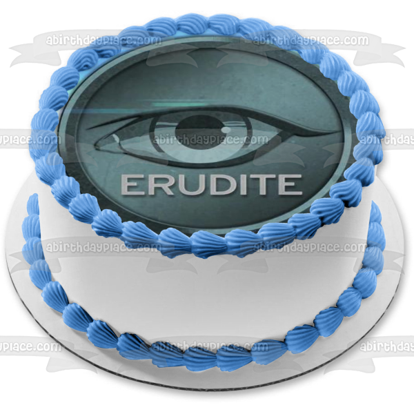 Divergent Erudite Emblem Eye Edible Cake Topper Image ABPID08943