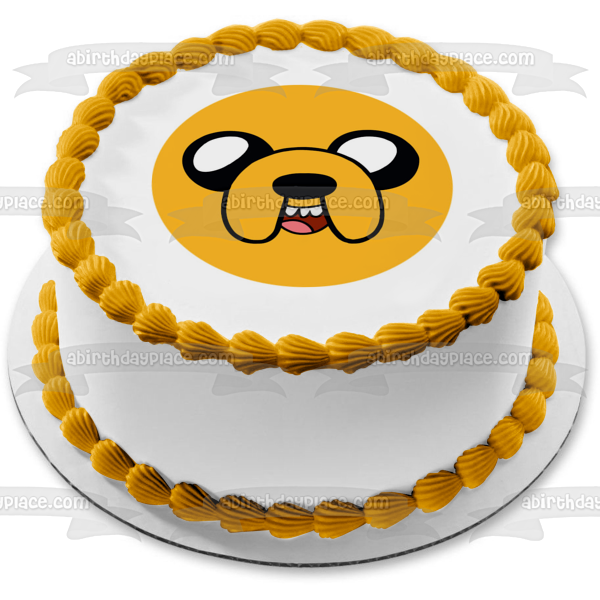 Adventure Time Jake the Dog Edible Cake Topper Image ABPID08968