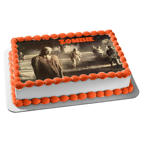 Zombies Halloween Edible Cake Topper Image ABPID08958
