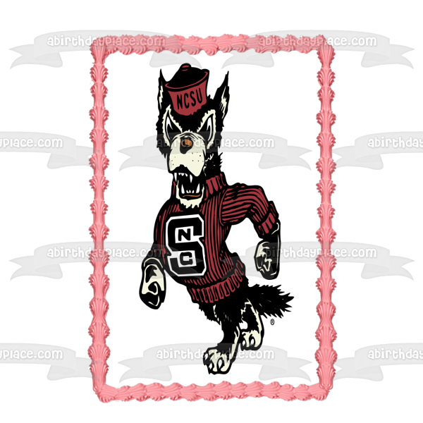Nc State Wolfpack North Carolina State University College Athletics Edible Cake Topper Image ABPID09400