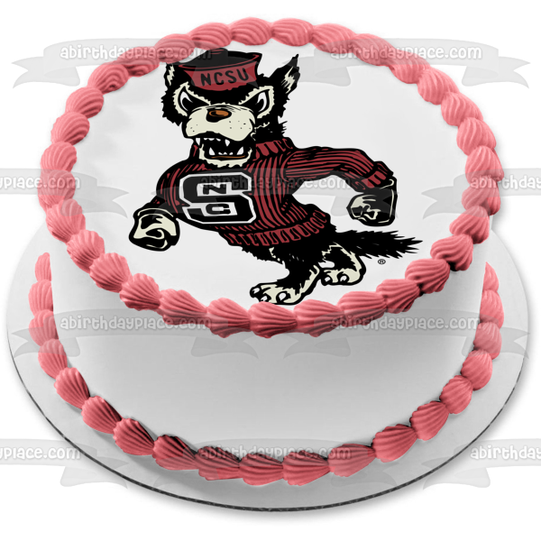 Nc State Wolfpack North Carolina State University College Athletics Edible Cake Topper Image ABPID09400