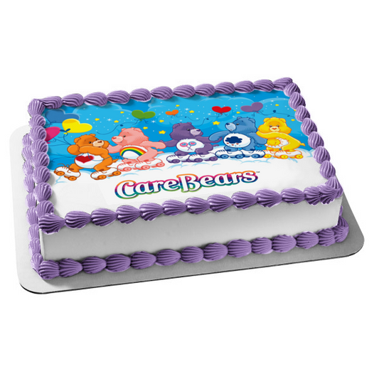 Carebears Cheer Bear Share Bear Funshine Bear Grumpy Bear Tenderheart Bear Rollerskating Edible Cake Topper Imagen ABPID09131 