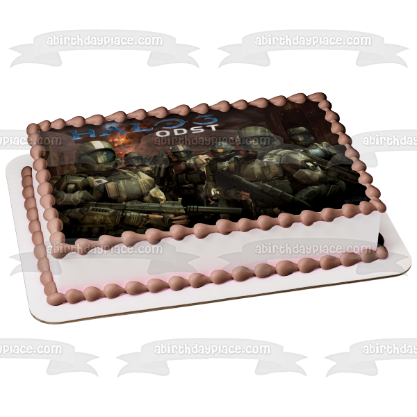 Halo 3: Odst Orbital Drop Shock Troopers Microsoft Video Game Edible Cake Topper Image ABPID09137