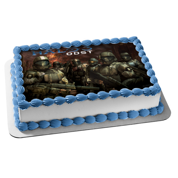 Halo 3: Odst Orbital Drop Shock Troopers Microsoft Video Game Edible Cake Topper Image ABPID09137