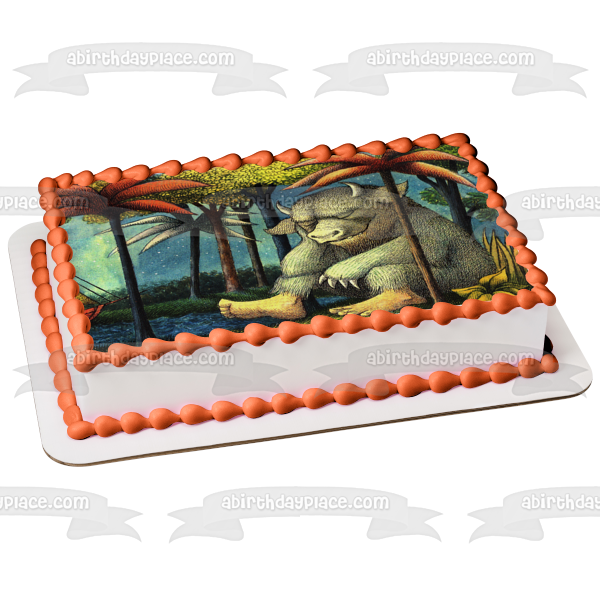 Where the Wild Things Are 1963 Children's Picture Book American Writer Illustrator Maurice Sendak Edible Cake Topper Image ABPID09147