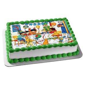 Caillou Gilbert Birthday Cake Number 3 Edible Cake Topper Image ABPID09150