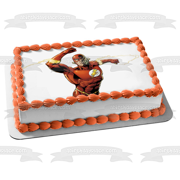 DC Comics the Flash Edible Cake Topper Image ABPID09665