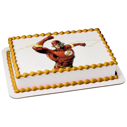 DC Comics the Flash Edible Cake Topper Image ABPID09665