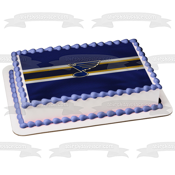 St. Louis Blues Logo Sports Professional Ice Hockey Team Missouri NHL Edible Cake Topper Image ABPID09169