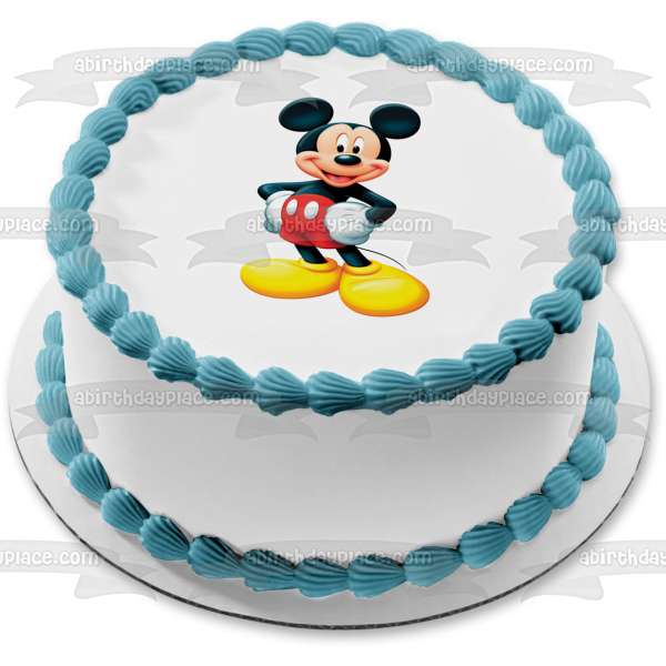 Disney Mickey Mouse Hands on Hips #2 Edible Cake Topper Image ABPID09178