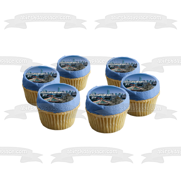 Beijing China Skyline Daytime Park Edible Cake Topper Image ABPID00128