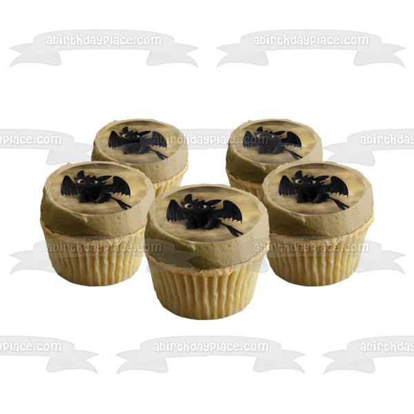 How to Train Your Dragon Toothless Edible Cake Topper Image ABPID00133