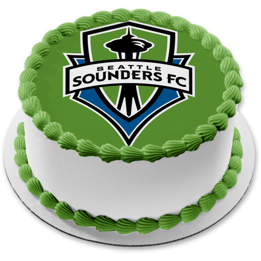 Seattle Sounders FC Soccer Club Edible Cake Topper Image ABPID00185