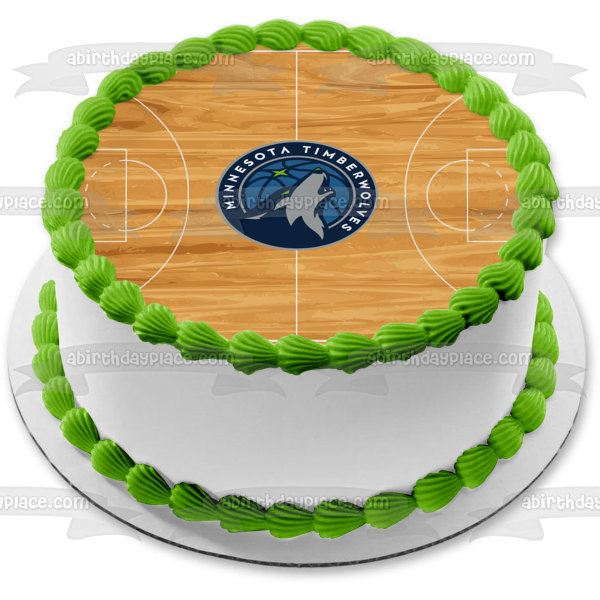 Minnesota Timberwolves Basketball Court Minneapolis Minnesota Edible Cake Topper Image ABPID00502