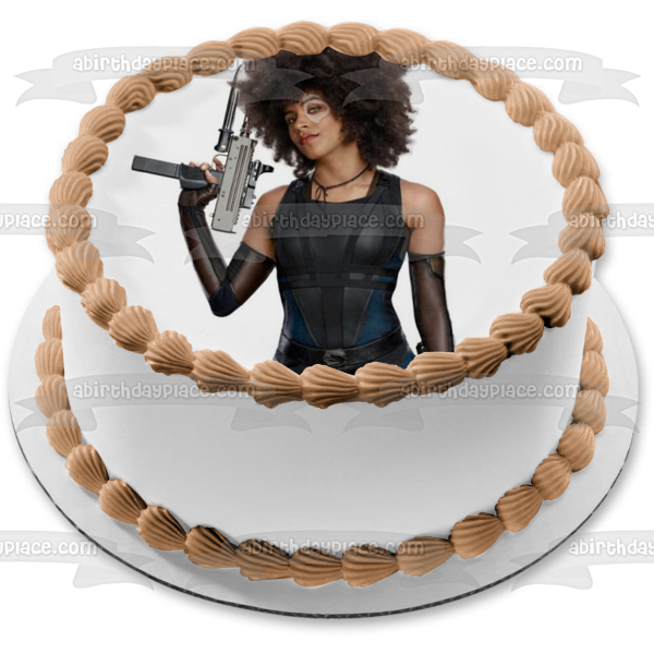 Deadpool Domino Edible Cake Topper Image ABPID00674