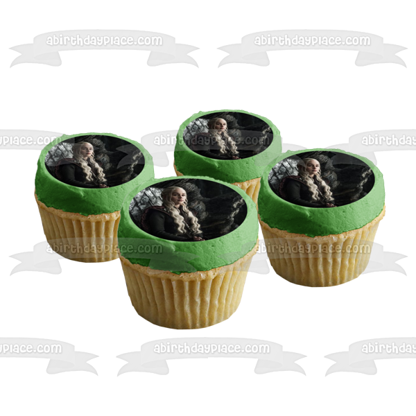 Game of Thrones Daenerys Targaryen Edible Cake Topper Image ABPID00729