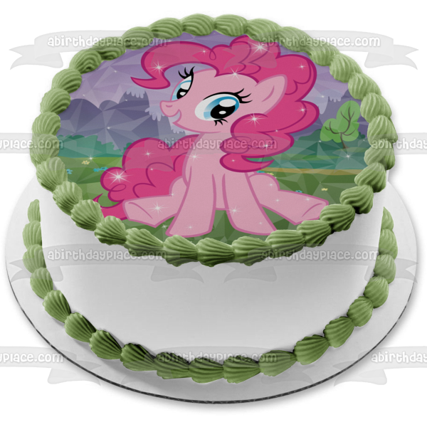 My Little Pony Equestria Girld Pinky Pie Sparkles Edible Cake Topper Image ABPID01103