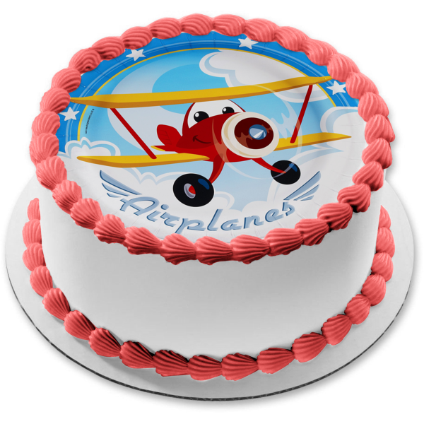 Customized card cake topper for birthday in Air Plane theme –  PartyAccessories.pk