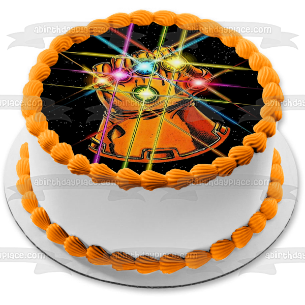 Infinity Gauntlet  Avengers Edible Cake Topper Image ABPID01638