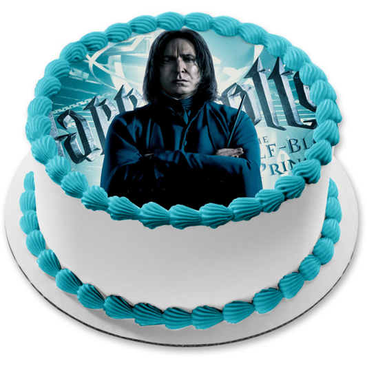Harry Potter and the Half Blood Prince and Professor Severus Snape Edible Cake Topper Image ABPID03017