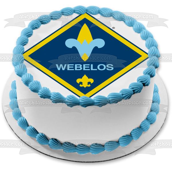 Cub Scouts Logo Webelos Boy Scouts of America Edible Cake Topper Image ABPID03254