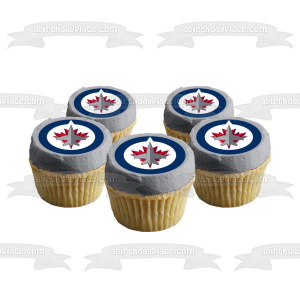Winnipeg Jets Professional Ice Hockey Team Logo Edible Cake Topper Image ABPID04065