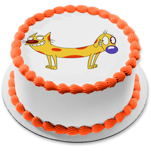 CatDog Nickelodeon Conjoined Cat Dog Nick Edible Cake Topper Image ABPID04161
