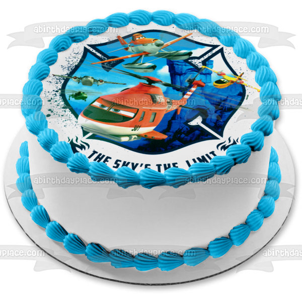 Planes Blade Ranger Dusty Crophopper and Ishani Edible Cake Topper Image ABPID05104