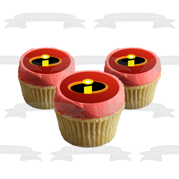 The Incredibles Logo Superheros Edible Cake Topper Image ABPID05119