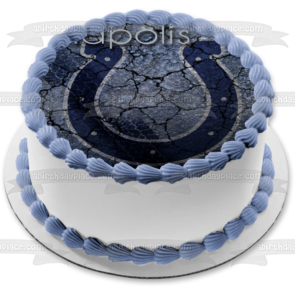 Imagen comestible para tarta con logotipo de los Indianapolis Colts de la NFL ABPID06354 