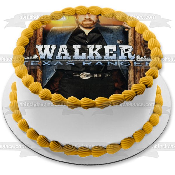 Walker Texas Ranger Sunset Chuck Norris Edible Cake Topper Image ABPID12990