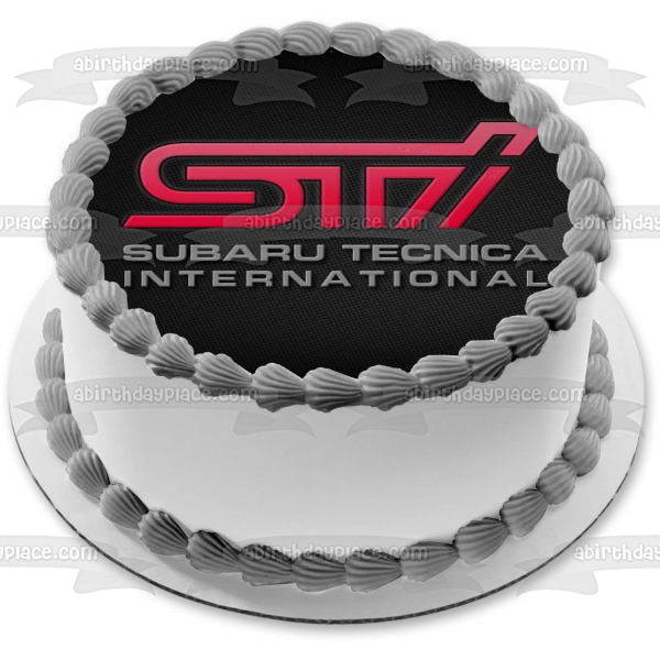 Subaru Tecnica International Logo Edible Cake Topper Image ABPID49699