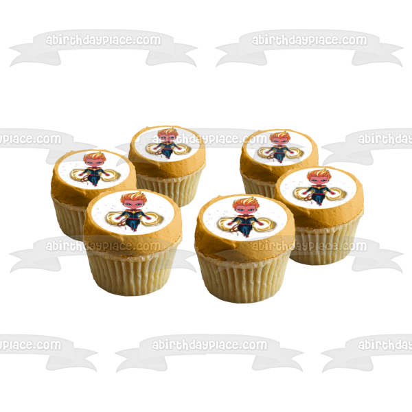 Janette Captain Marvel Edible Cake Topper Image ABPID49730