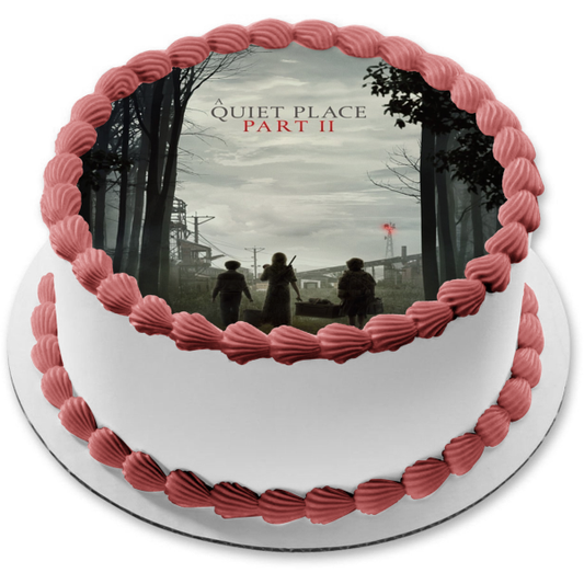 A Quiet Place Part 2 Movie Poster Edible Cake Topper Image ABPID50883