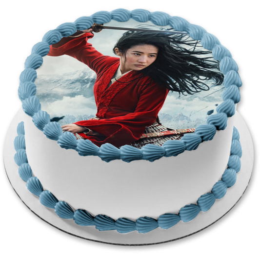 Disney Mulan the Sword Edible Cake Topper Image ABPID51056