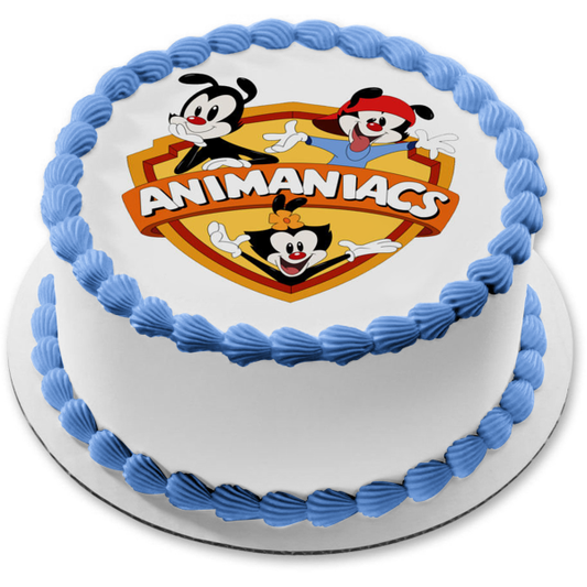 Animaniacs Warner Brother's Logo Yakko Warner/Pinky, Wakko Warner Dot Warner Imagen comestible para decoración de tarta ABPID51414 
