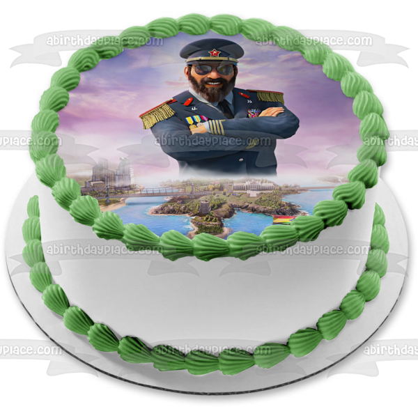Tropico Gaming Simulation City Building Generalissimo Edible Cake Topper Image ABPID52634